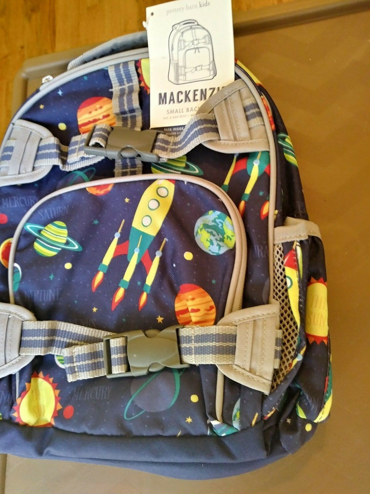 Disney School Pottery barn Solar Backpack space planet galaxy star holiday .