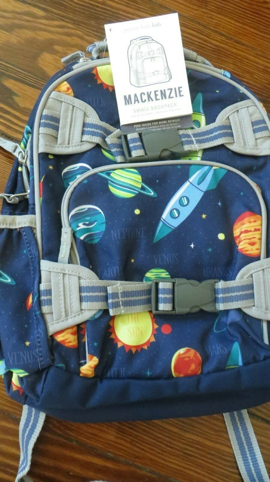 Disney School Pottery barn Solar Backpack space planet galaxy star holiday .