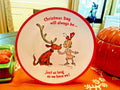 Pottery Barn Disney Grinch Holiday gift Seuss Christmas party plate school m