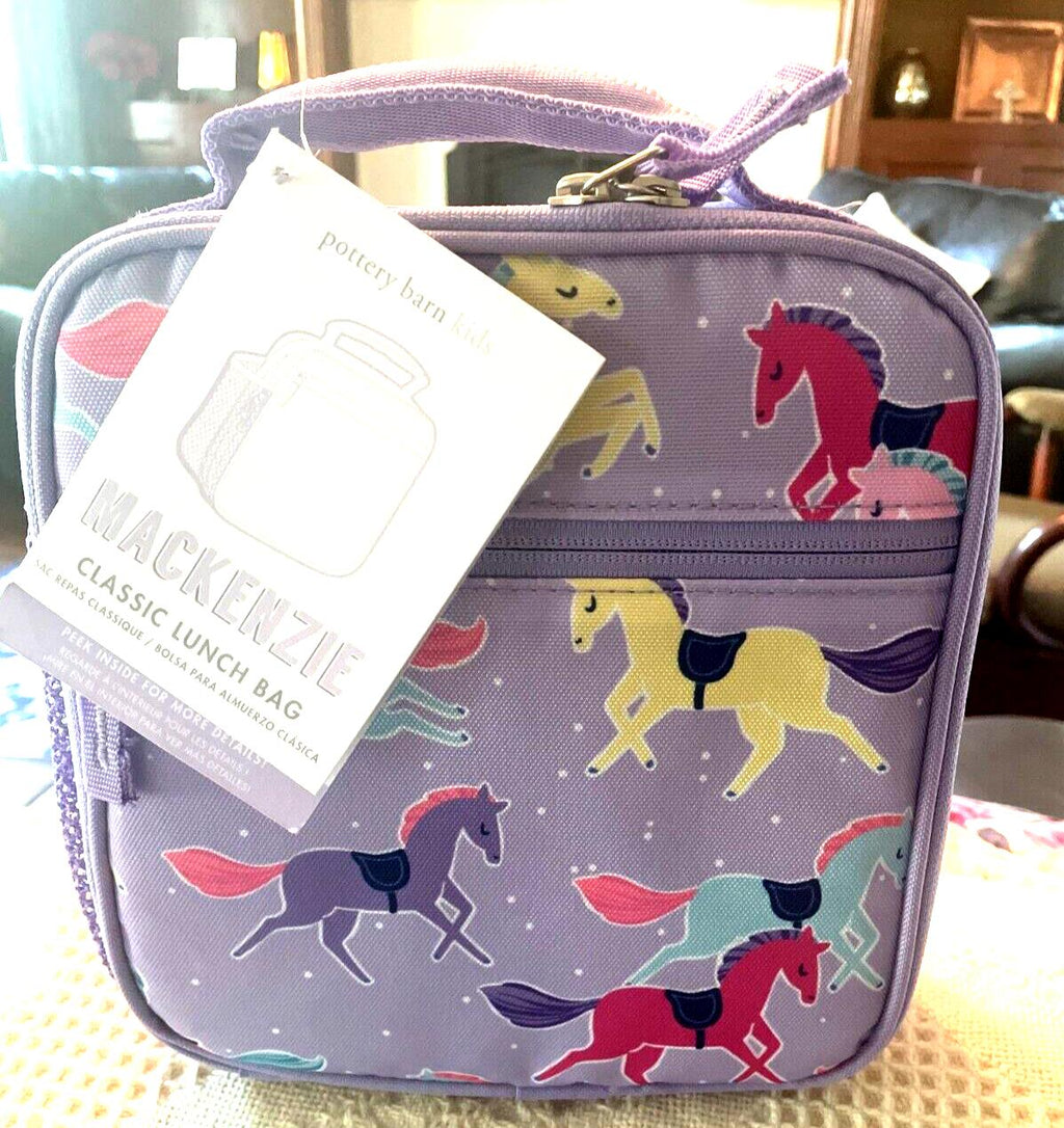 Pottery Barn School LUNCH BAG Disney Mackenzie Rainbow unicorn Princess girl -