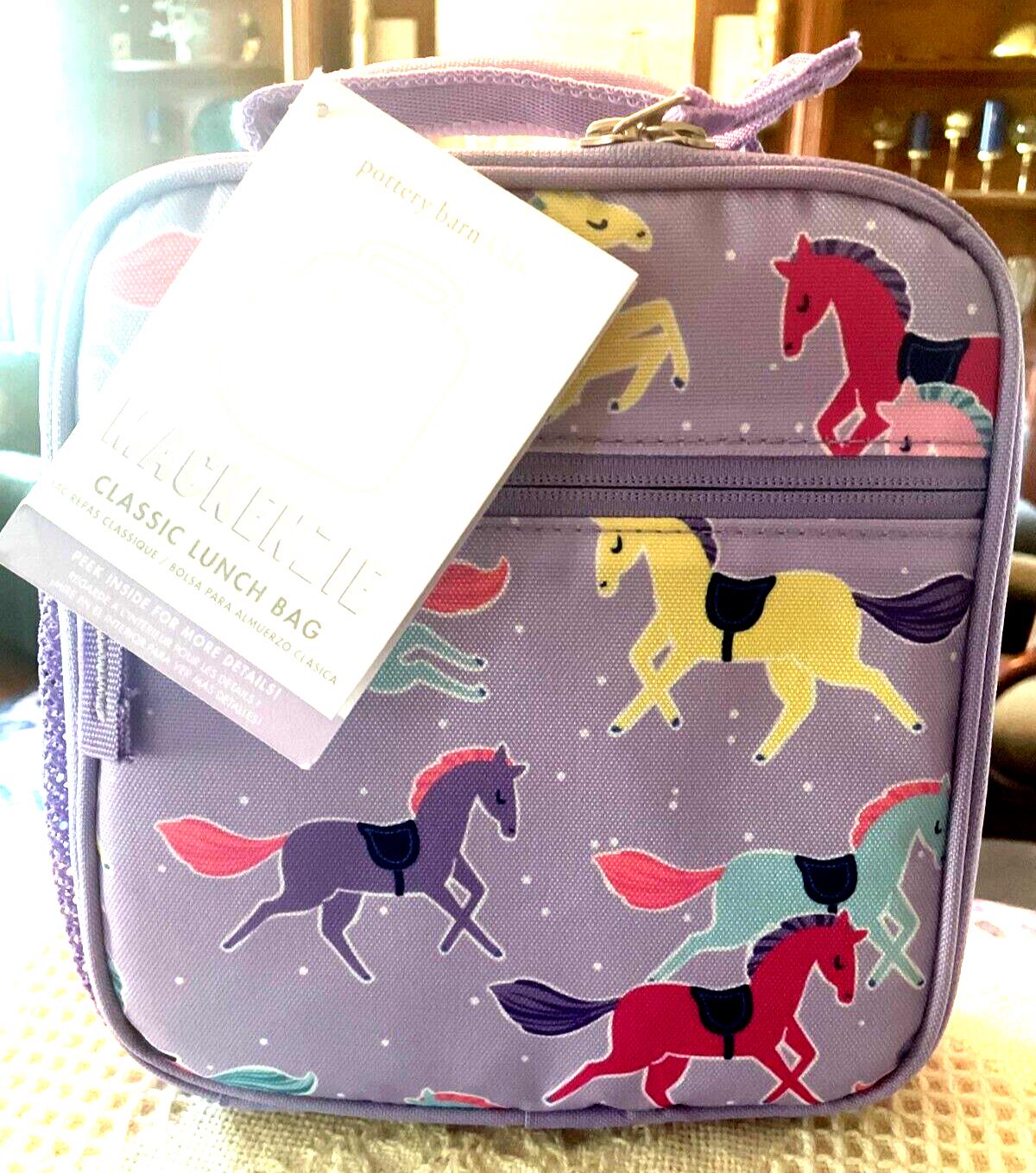 Pottery Barn School LUNCH BAG Disney Mackenzie Rainbow unicorn Princess girl -