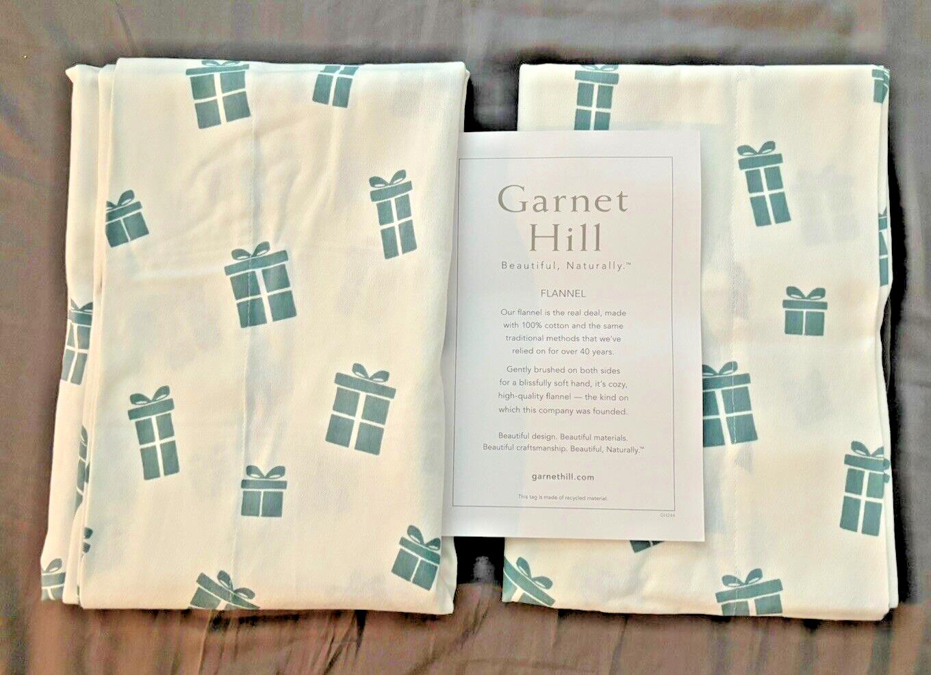 Garnet Hill holiday Winter village Christmas Gift present flannel Disney SET 2 ]