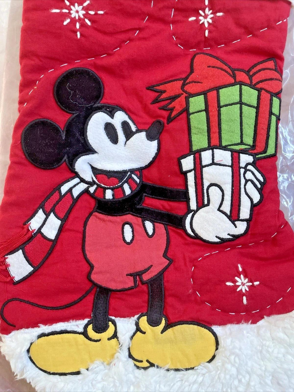 Pottery Barn Holiday Christmas stocking Disney Mickey Mouse gift Rudolph kid red