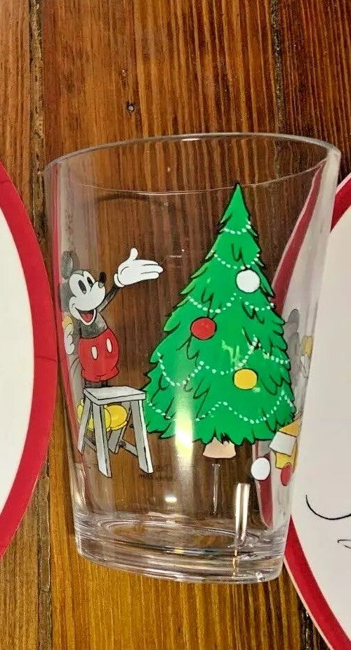 Disney Pottery Barn Mickey Mouse holiday Christmas Peanut gift kid Cup SET 4 '