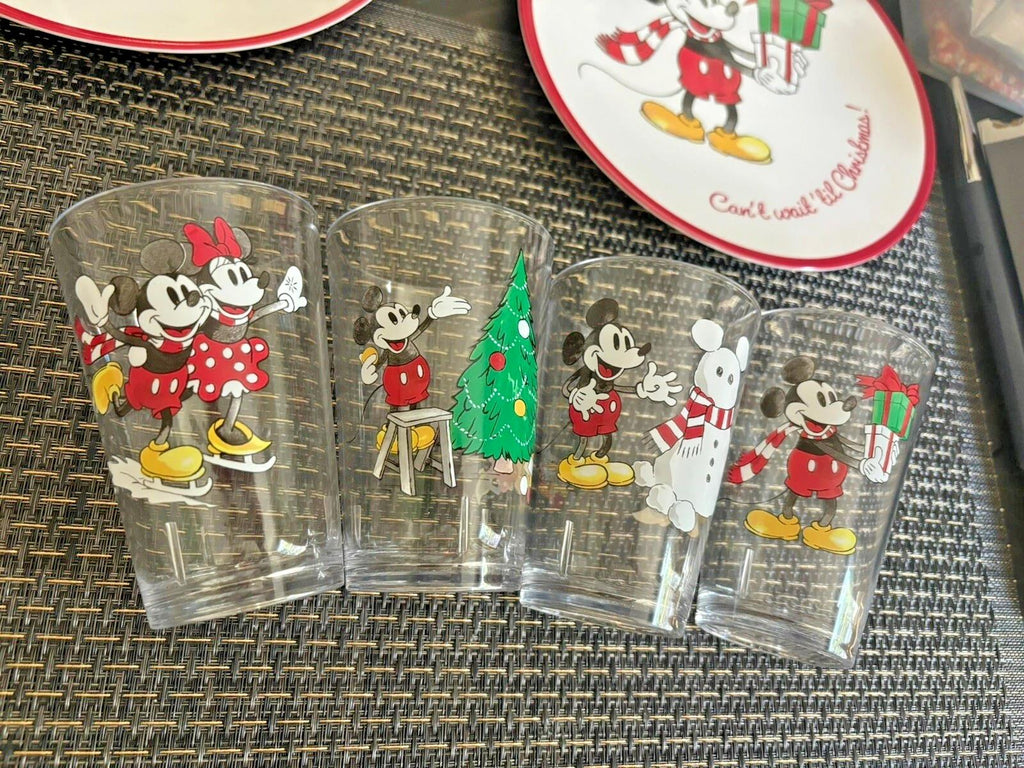 Pottery Barn holiday Christmas Mickey Mouse Minnie Disney party Kid Cup Set 4