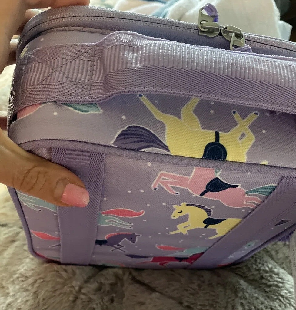 Pottery Barn School LUNCH BAG Disney Mackenzie Rainbow unicorn Princess girl -