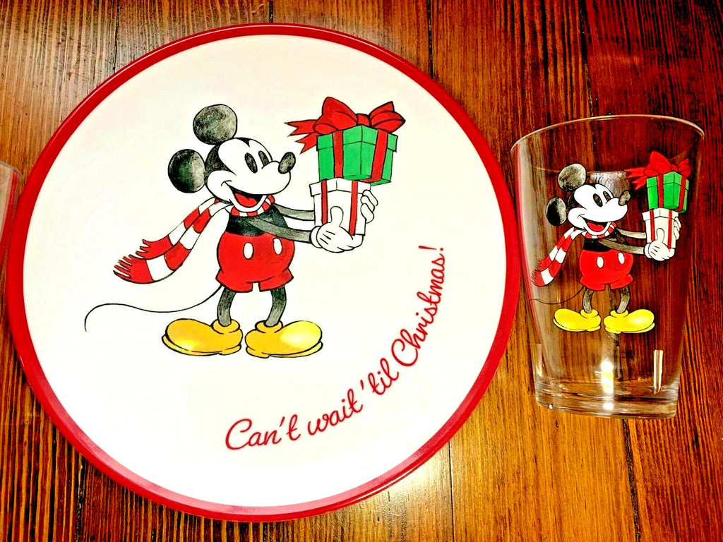 Pottery Barn Mickey Mouse Disney Dinner Plate Christmas holiday gift party kid