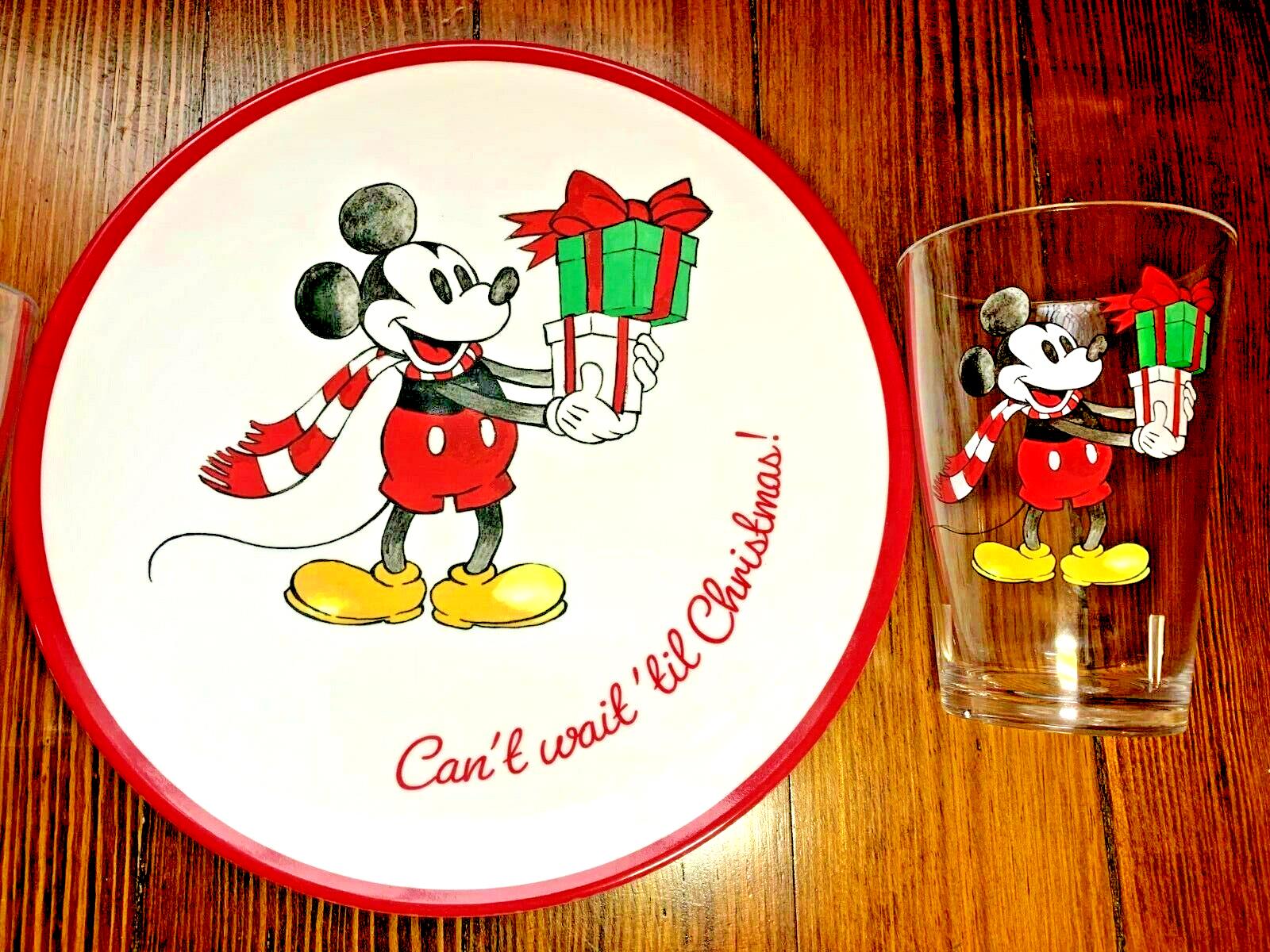 Pottery Barn Mickey Mouse Disney Dinner Plate Christmas holiday gift party kid