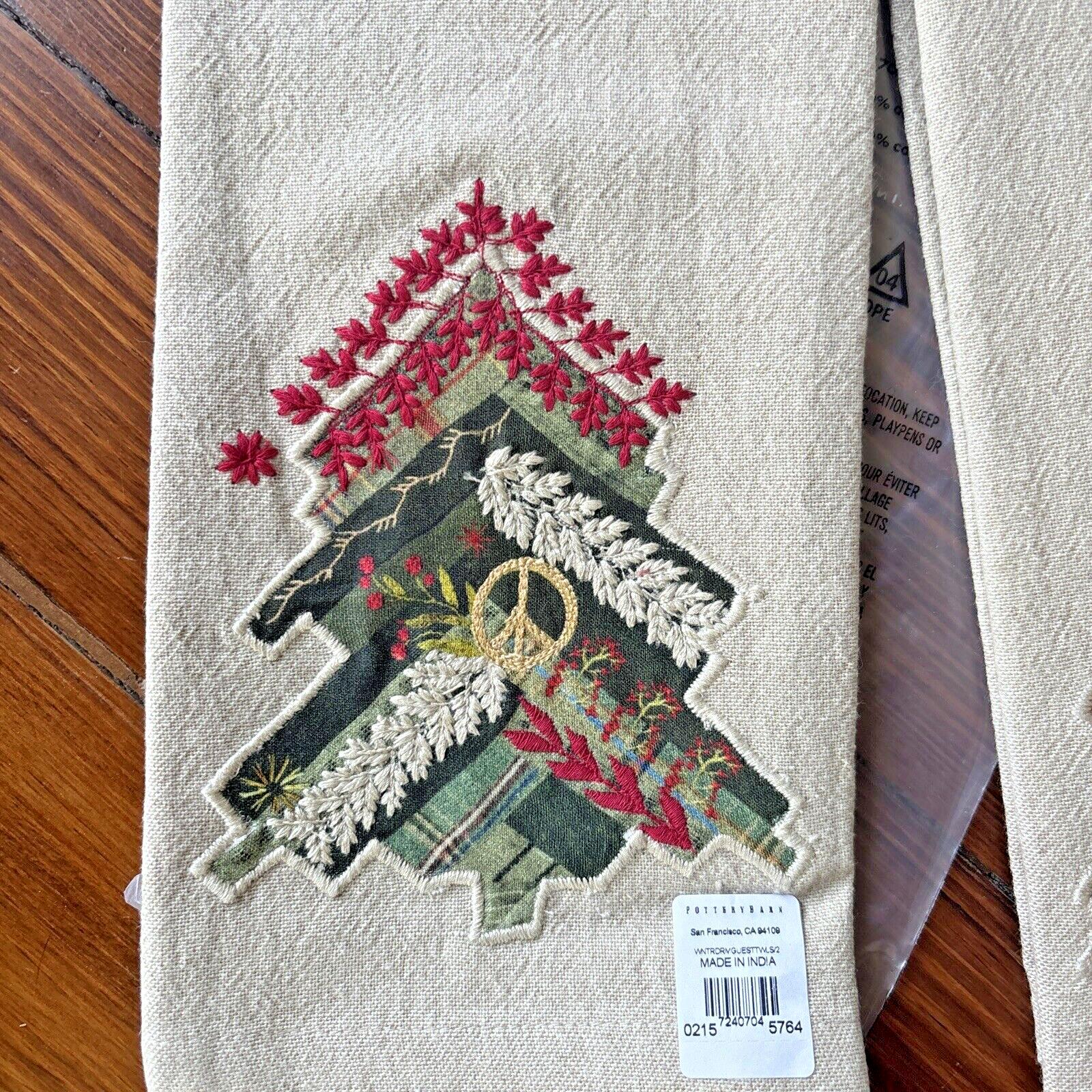 Pottery barn towel hand kitchen bath holiday Christmas Disney party Gift SET 2