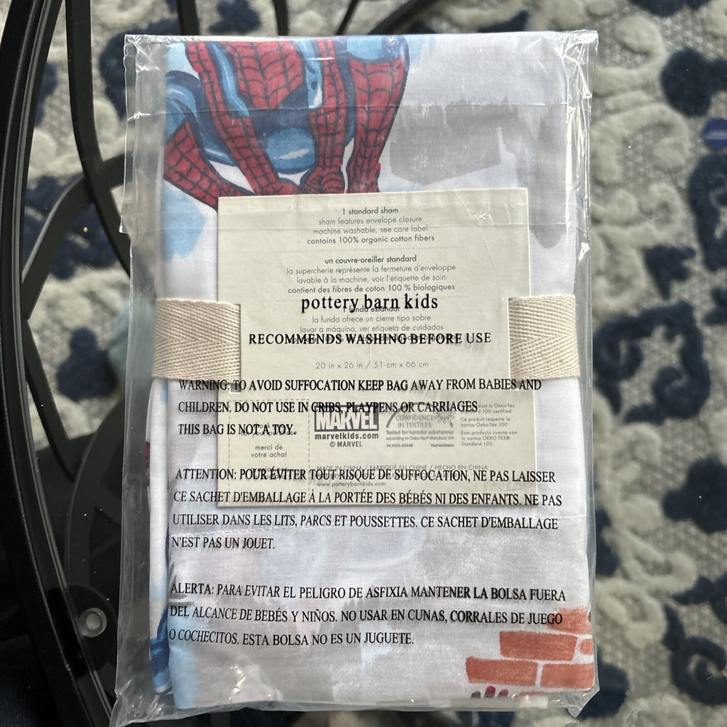 Pottery Barn pillow SHAM Mavel Disney super hero party Gift holiday school boy \