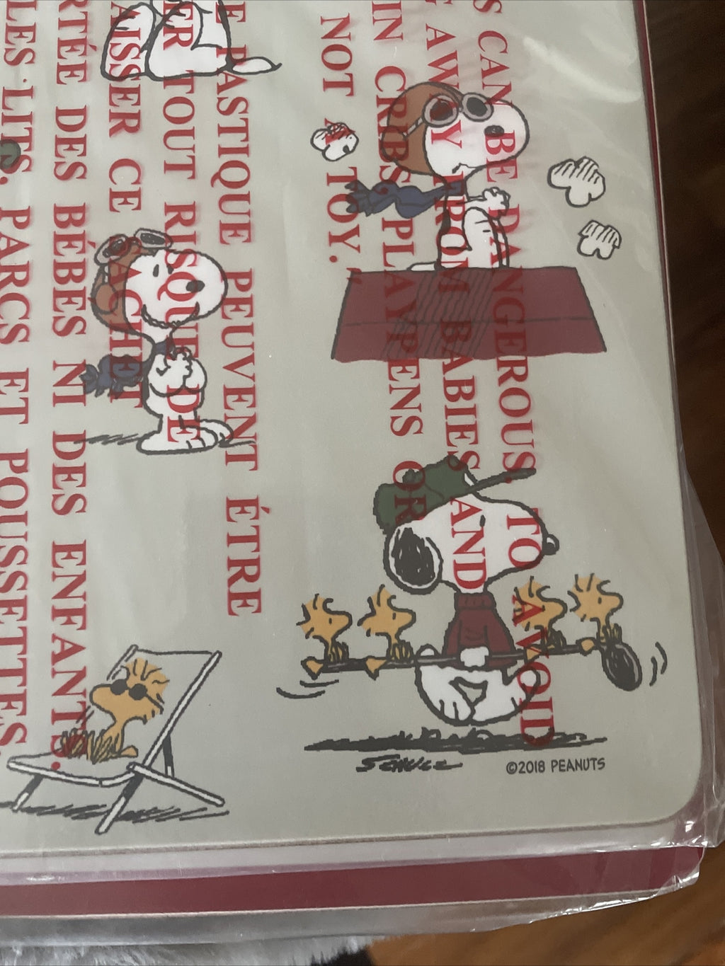 Snoopy Disney Pottery Barn placemat holiday sport soccer baseball school kid .