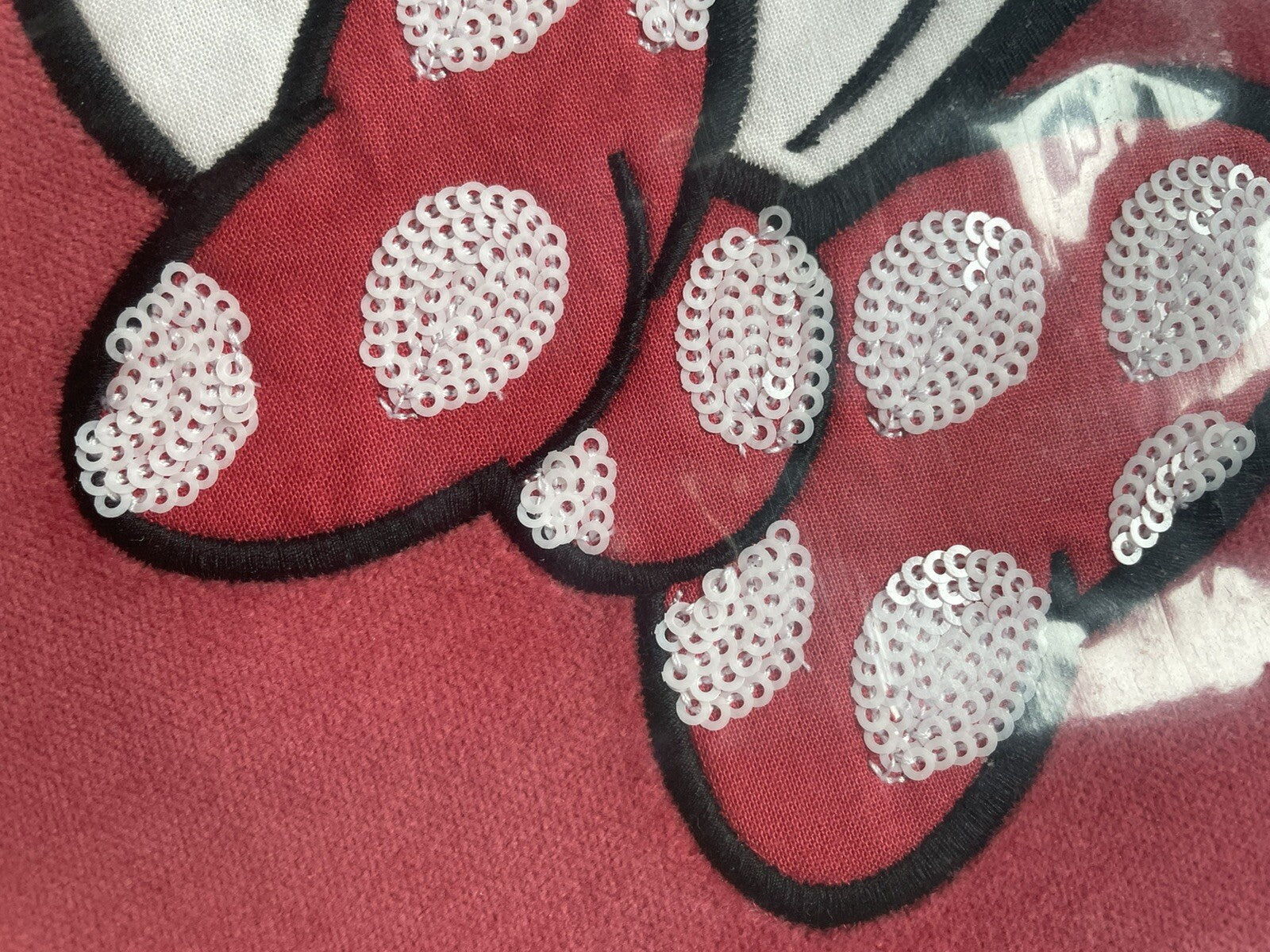 Pottery Barn Holiday Mickey Mouse Velvet gift party Valentine Disney girl sham -