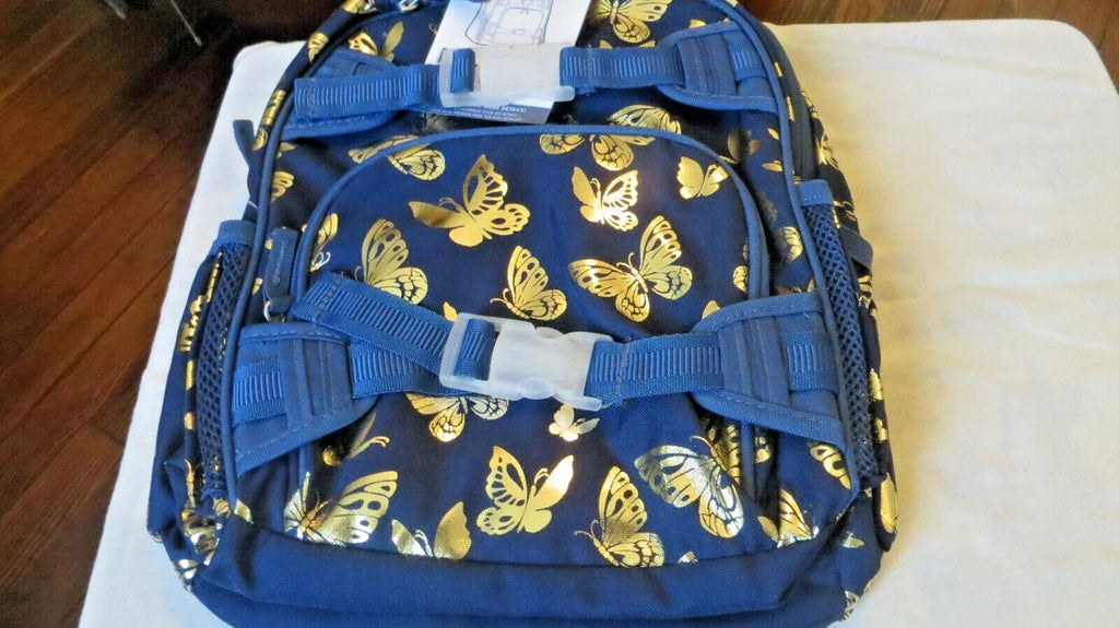 Pottery Barn School Disney glitter BACKPACK +LUNCH bag +Water Travel girl gold .