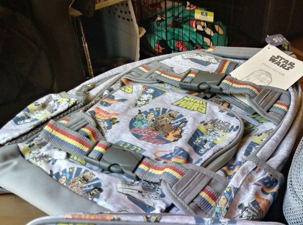 School Pottery Barn Star Wars boy Disney BACKPACK +Lunch box Gift SOLO Grogu ??