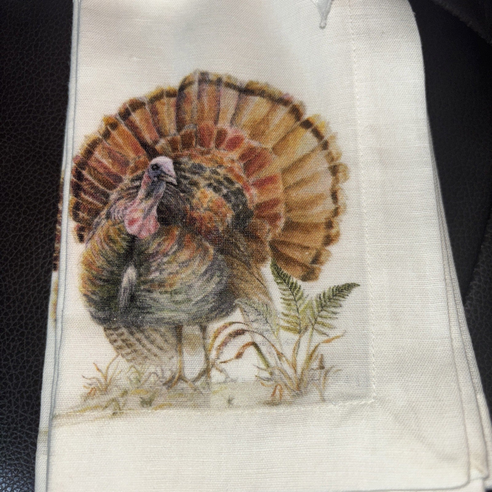 Pottery barn holiday Thanksgiving Turkey Christmas party gift Napkin Mom SET 4