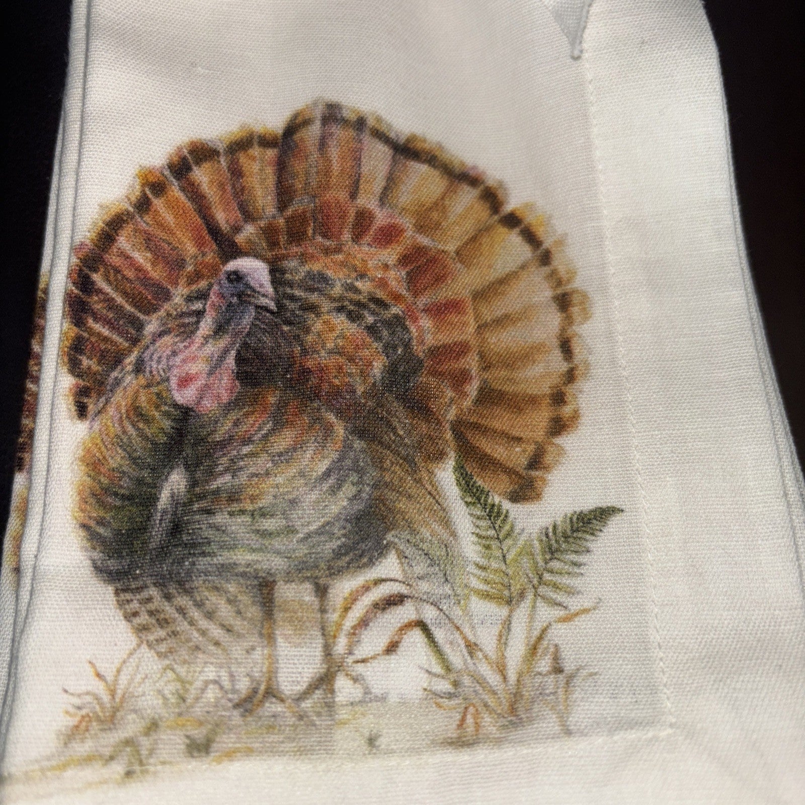 Pottery barn holiday Thanksgiving Turkey Christmas party gift Napkin Mom SET 4