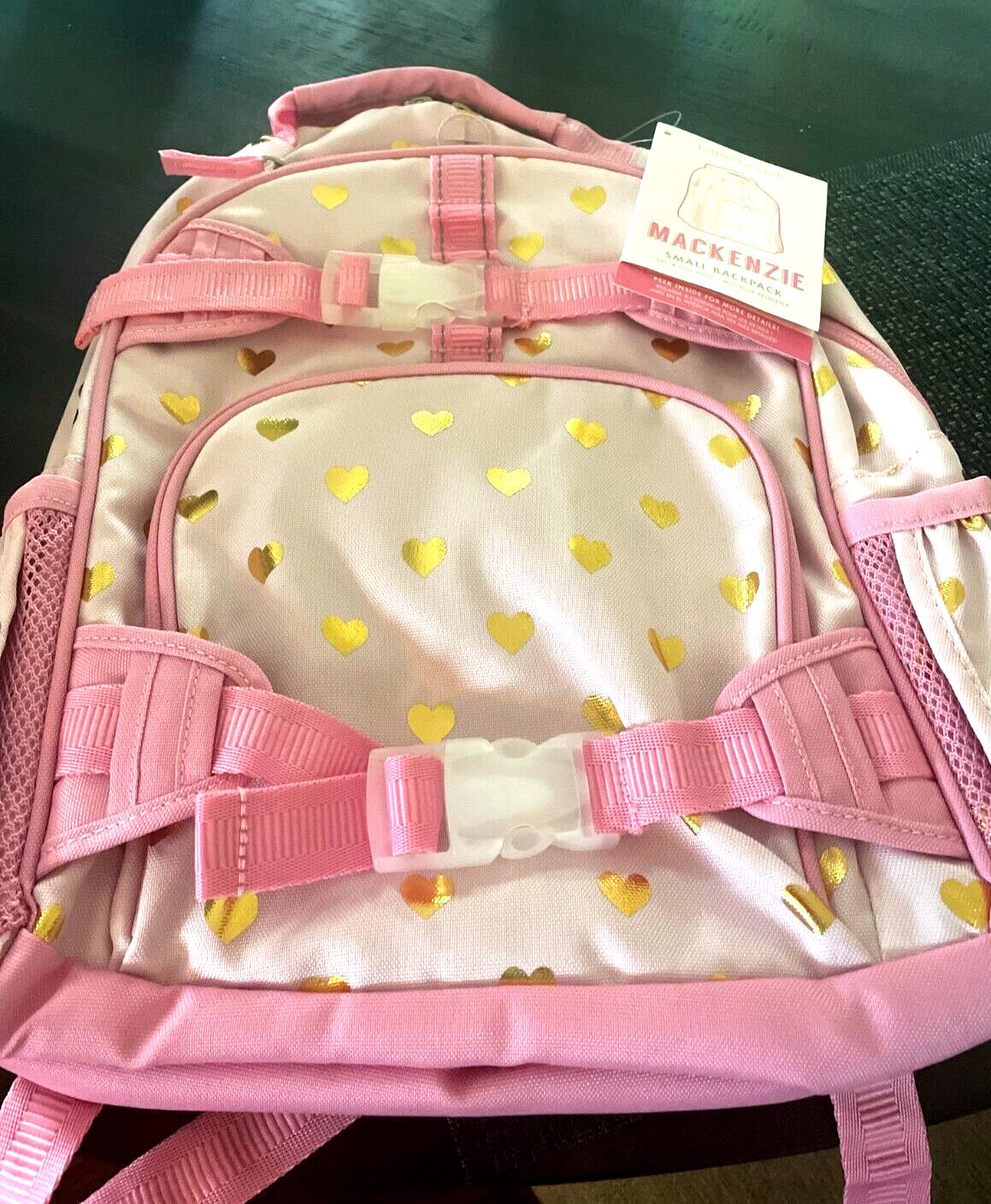 School Pottery barn Barbie BACKPACK bag girl princess pink travel heart gold .