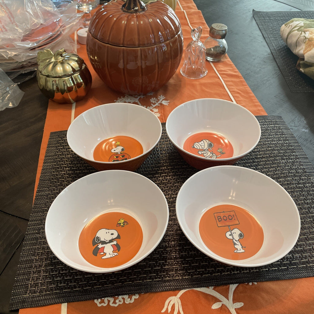 Pottery Barn Snoopy Halloween Bowl holiday party peanuts Disney school kids ?? -