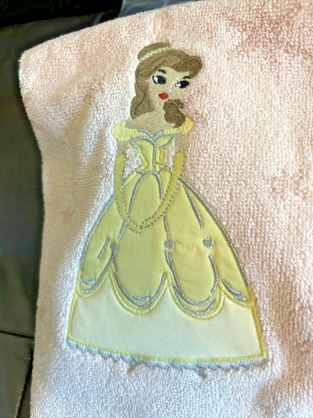 Disney Pottery barn Princess Belle towel hand bath holiday party gift school m