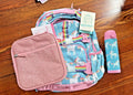 School Pottery barn LARGE BACKPACK LUNCH WATER Rainbow Unicorn Travel Bag ?? .