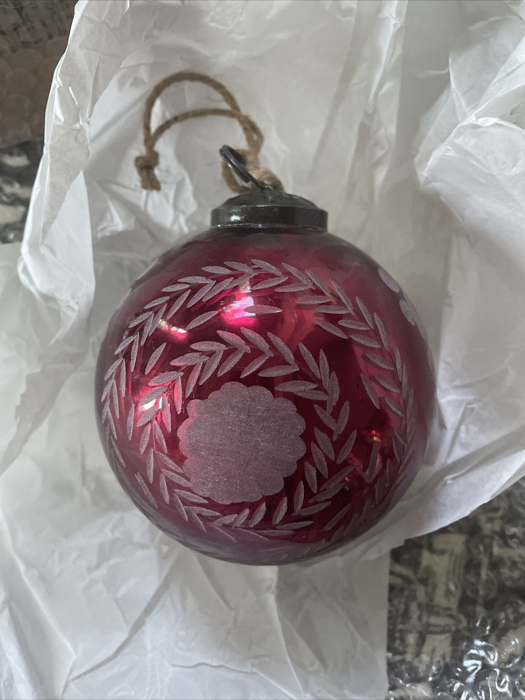 pottery barn Holiday antique mercury ornament Chrismas tree holiday gift ]