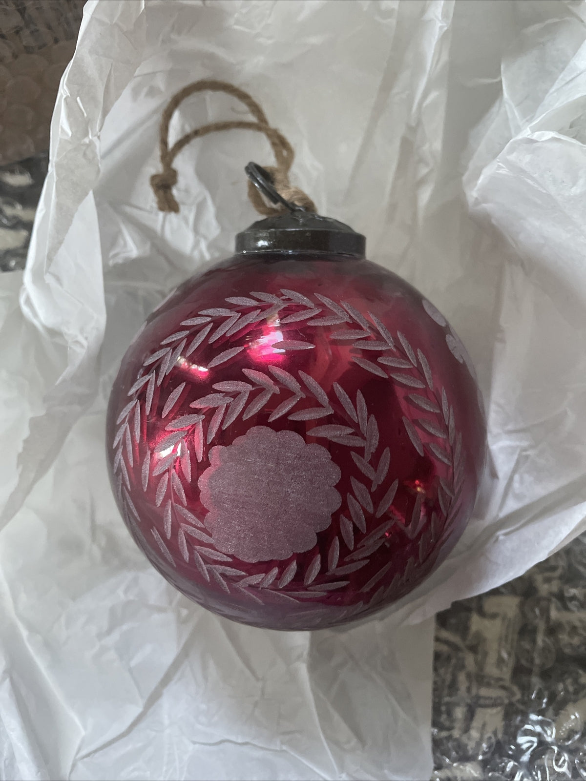 pottery barn Holiday antique mercury ornament Chrismas tree holiday gift ]