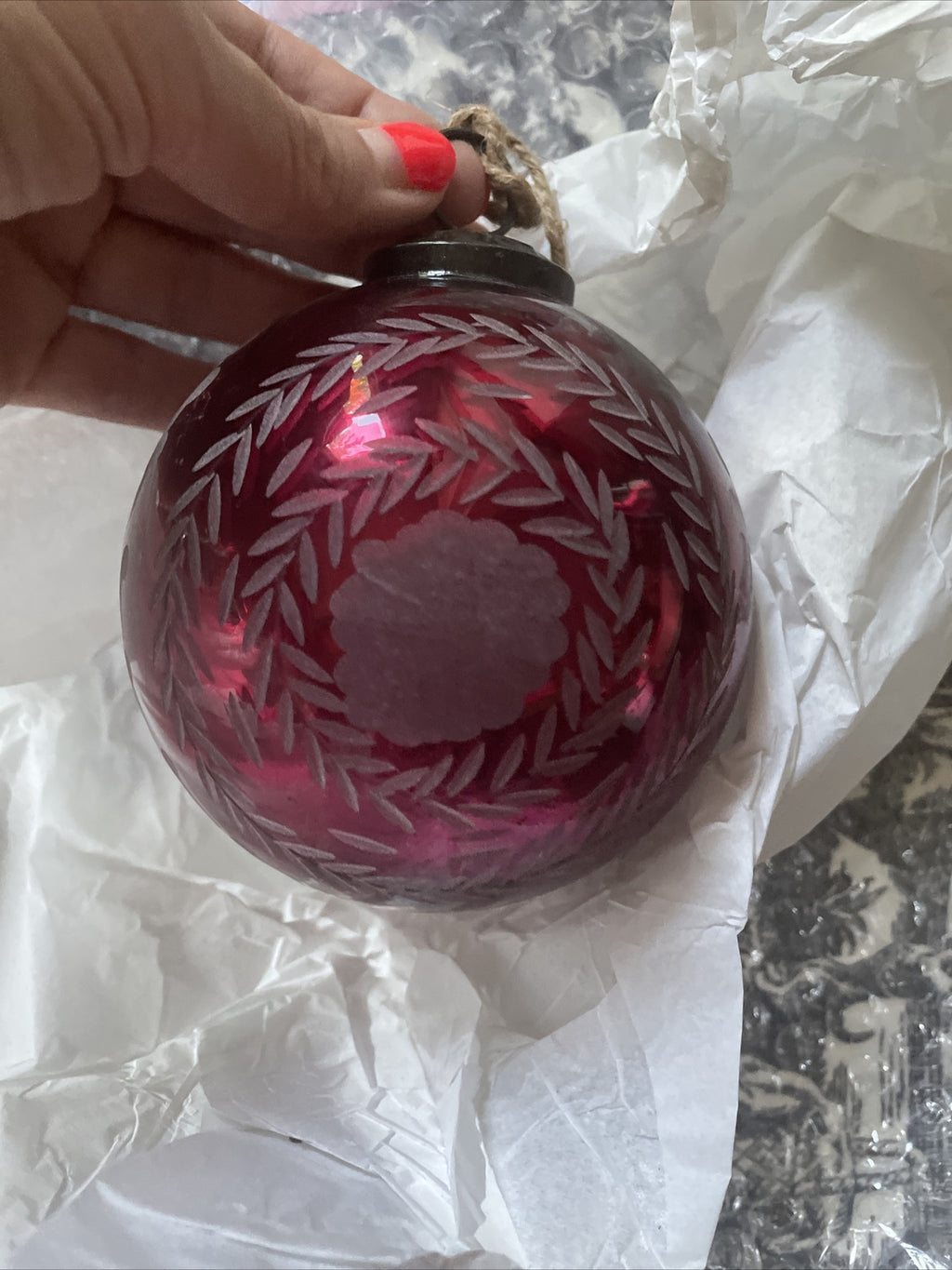 pottery barn Holiday antique mercury ornament Chrismas tree holiday gift ]