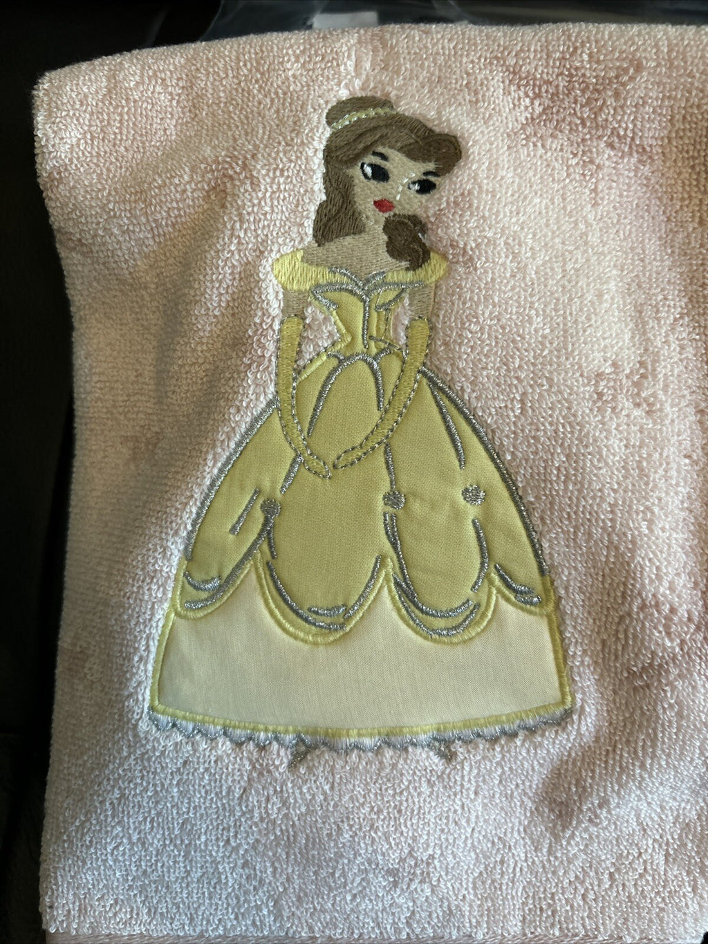 Disney Pottery barn Princess Belle towel hand bath holiday party gift school m