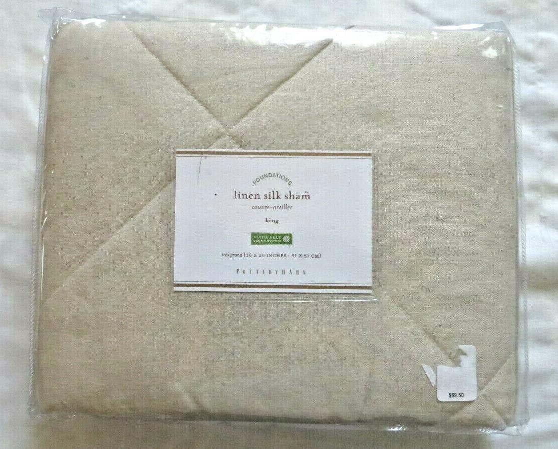 Pottery Barn pillow SHAM KING linen silk Flax Disney party gift school holiday [