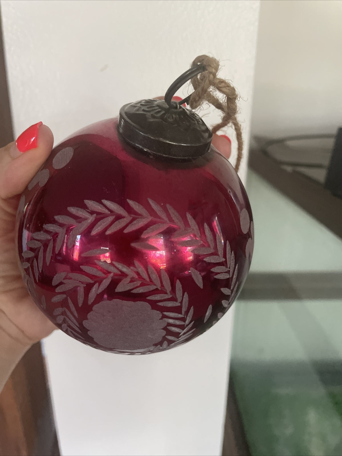 pottery barn Holiday antique mercury ornament Chrismas tree holiday gift ]