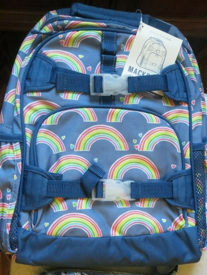 school Pottery barn Disney Rainbow Heart LARGE BACKPACK bag Girl holiday ?? .