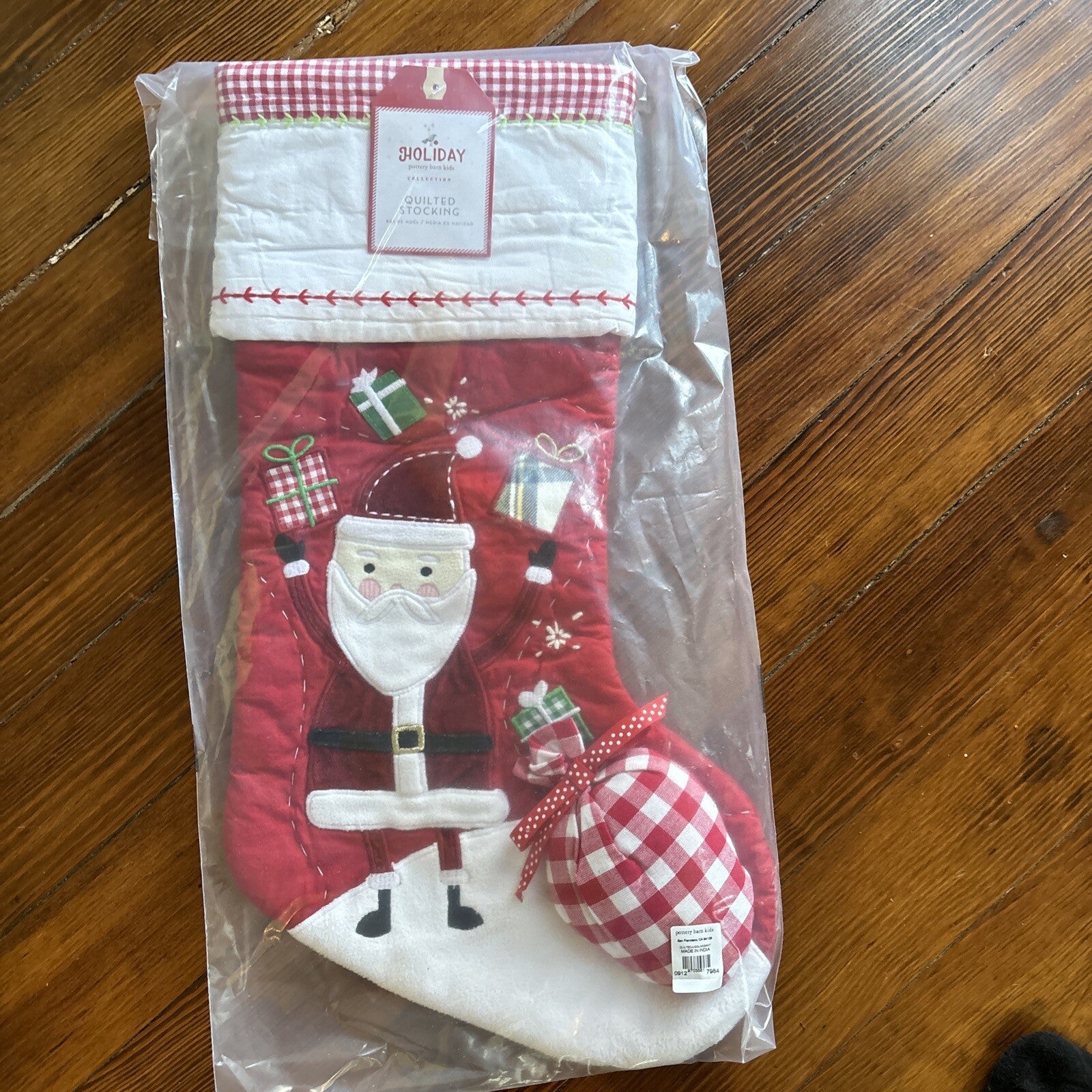 Pottery Barn Holiday Christmas Stocking Santa gift party school Disney kid '