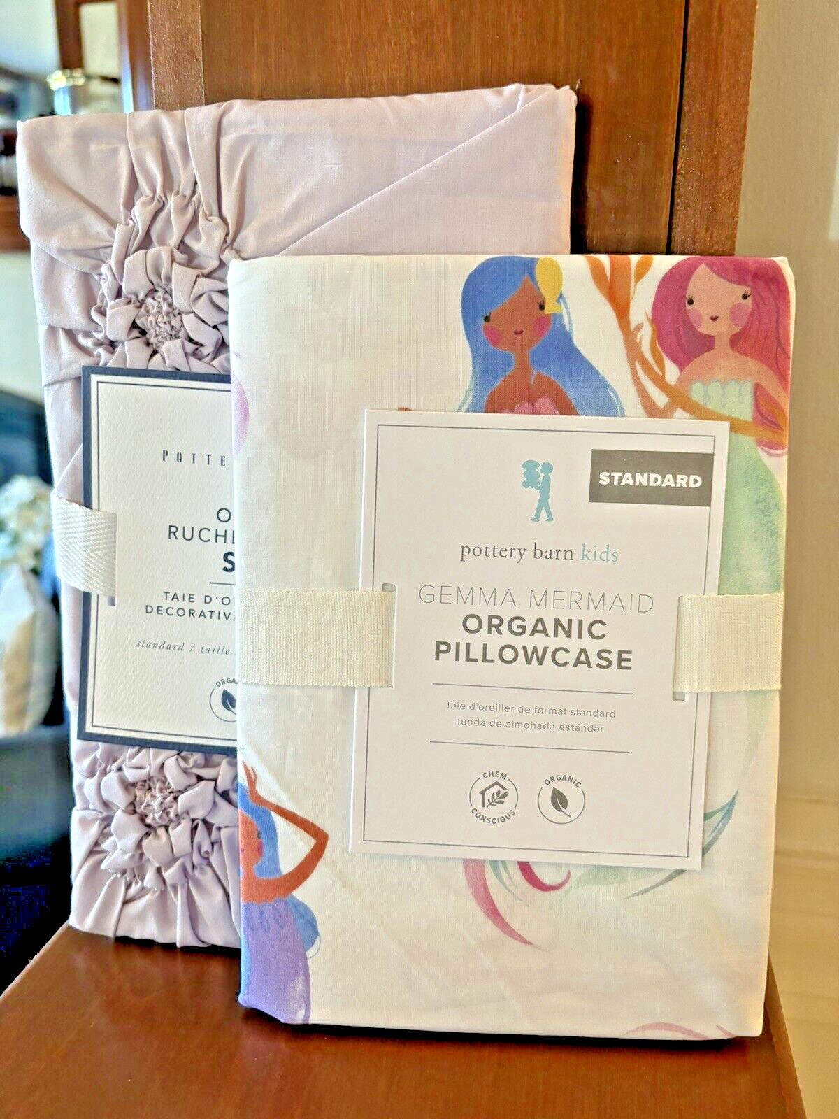 Pottery Barn holiday floral Disney princess Mermaid Ariel Birthday Gift SET 2 \