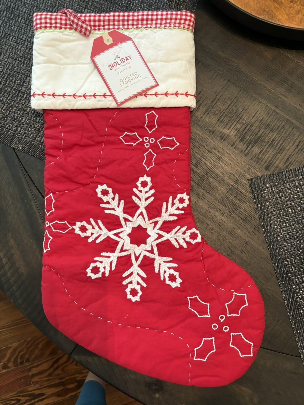 Pottery Barn Holiday Christmas stocking gift party Snowflake school kid Disney ]