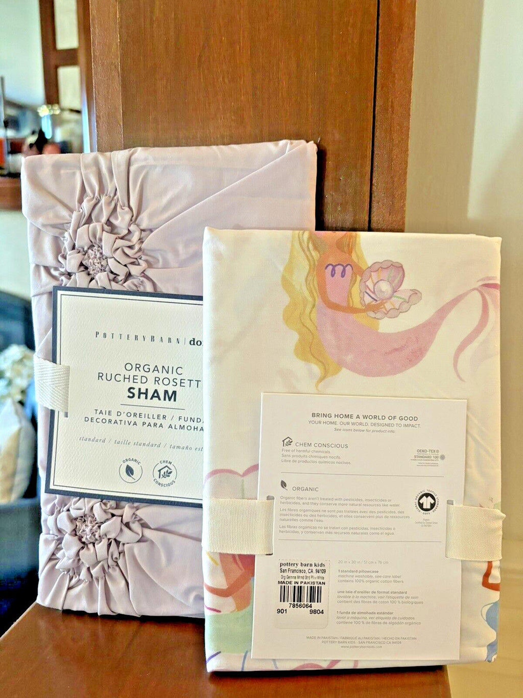 Pottery Barn holiday floral Disney princess Mermaid Ariel Birthday Gift SET 2 \