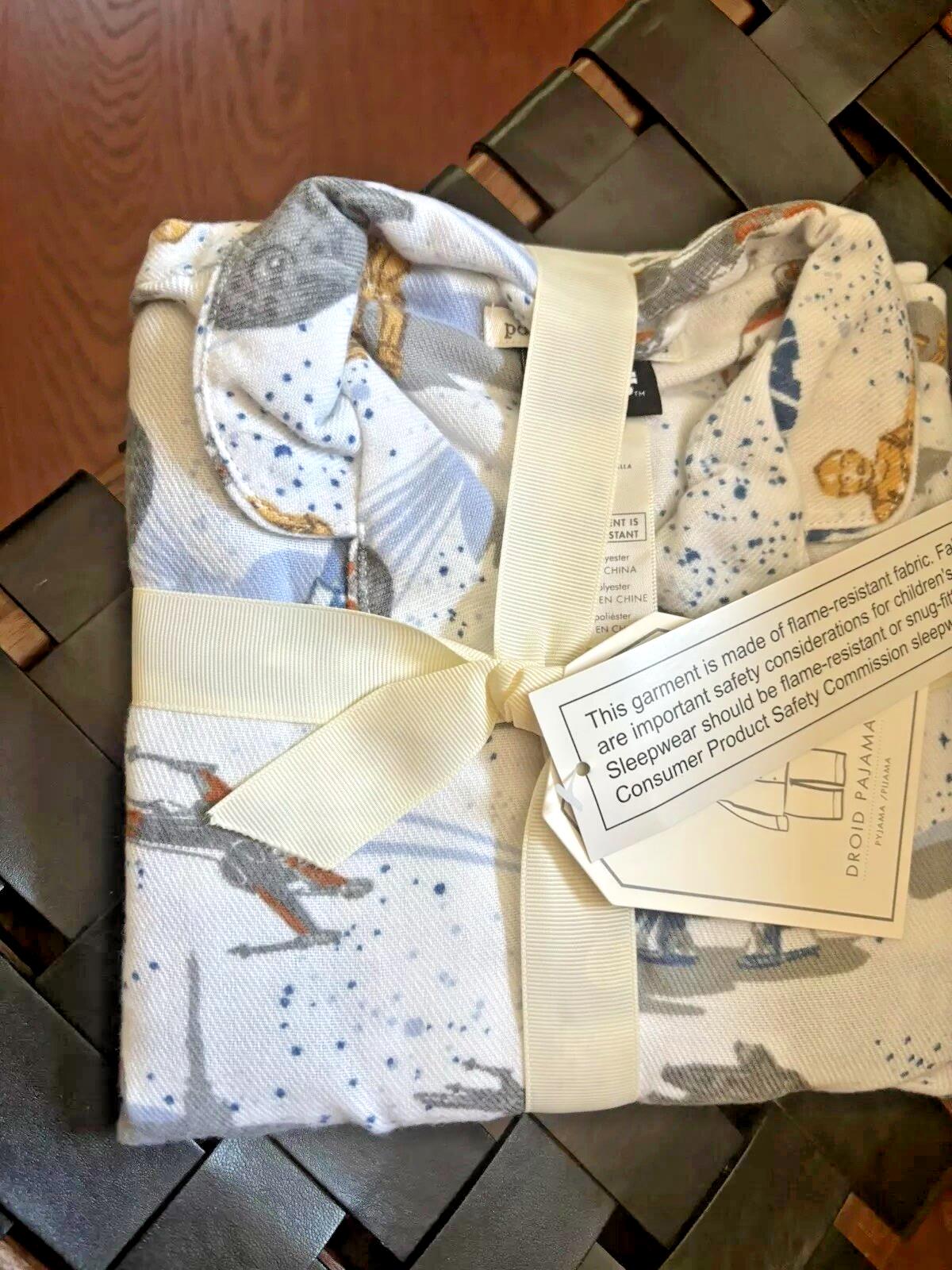 Pottery barn kid star wars Droid Jedi space Disney pajama pj set birthday gift m