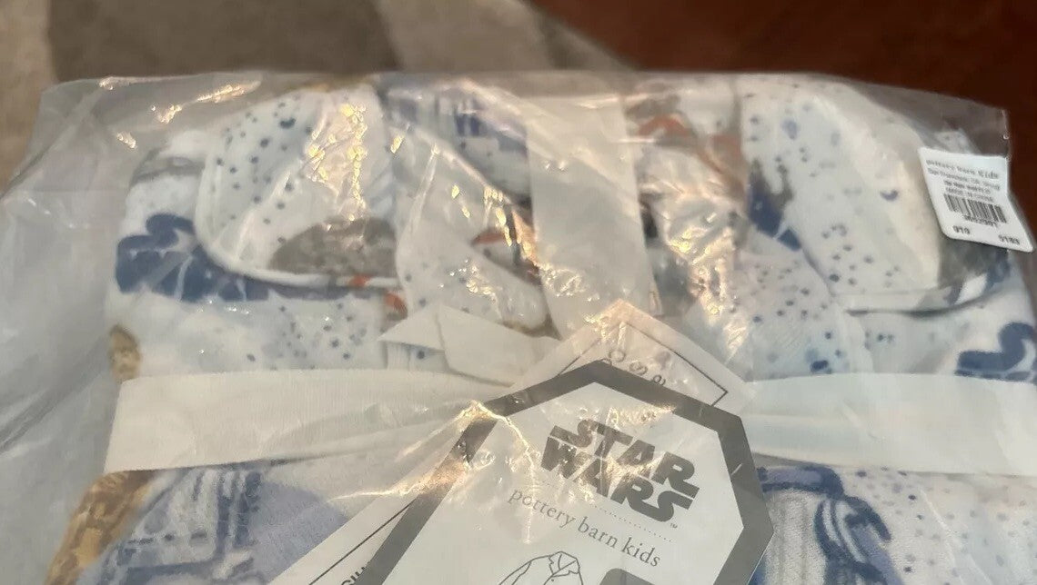 Pottery barn kid star wars Droid Jedi space Disney pajama pj set birthday gift m