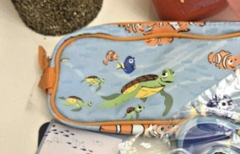 Pottery Barn school NEMO Dinosaur Pencil case bag travel gift shark fish pre k .
