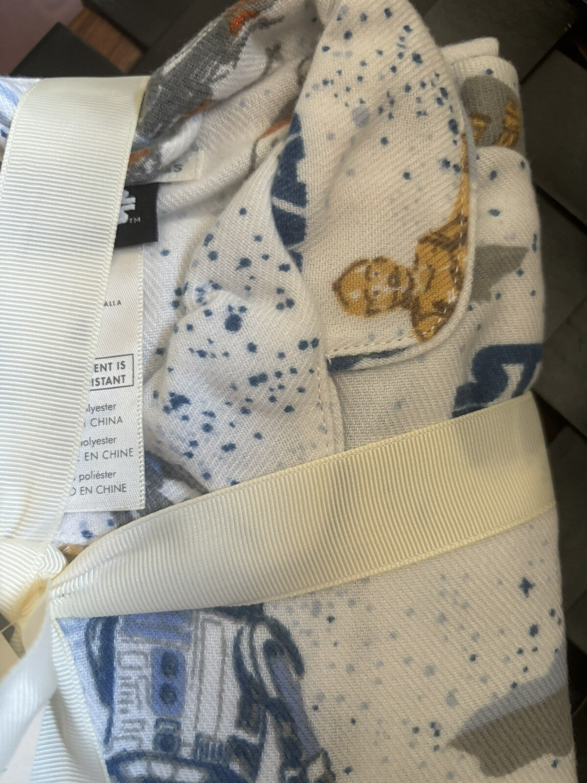 Pottery barn kid star wars Droid Jedi space Disney pajama pj set birthday gift m