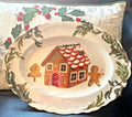 Disney Pottery Barn Holiday Gingerbread platter Christmas party plate tray kid n