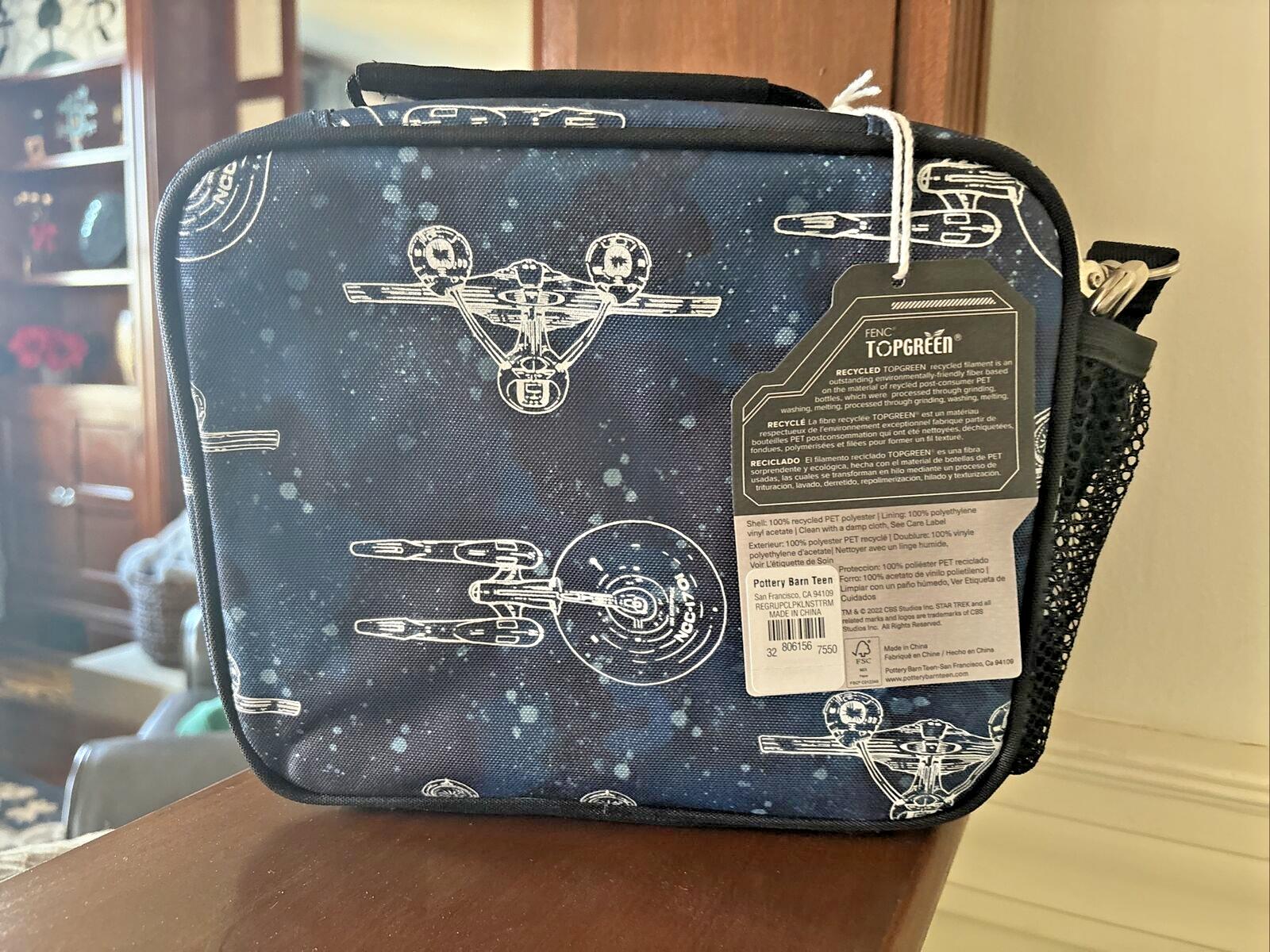 School Pottery Barn Disney STAR Trek wars SPACE LUNCH BOX Gift Travel bag boy -