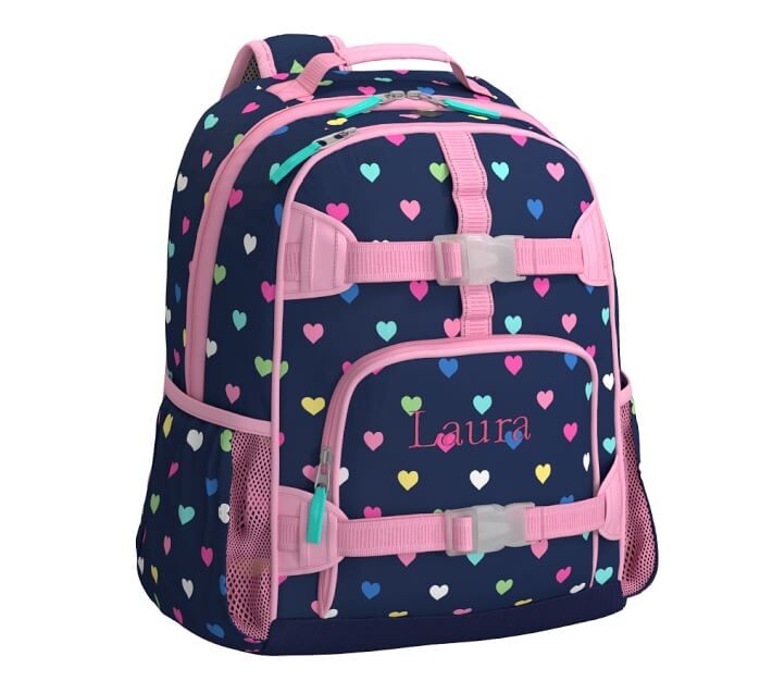 School Pottery barn Disney LARGE BACKPACK LUNCH WATER Heart travel girl bag ?? .
