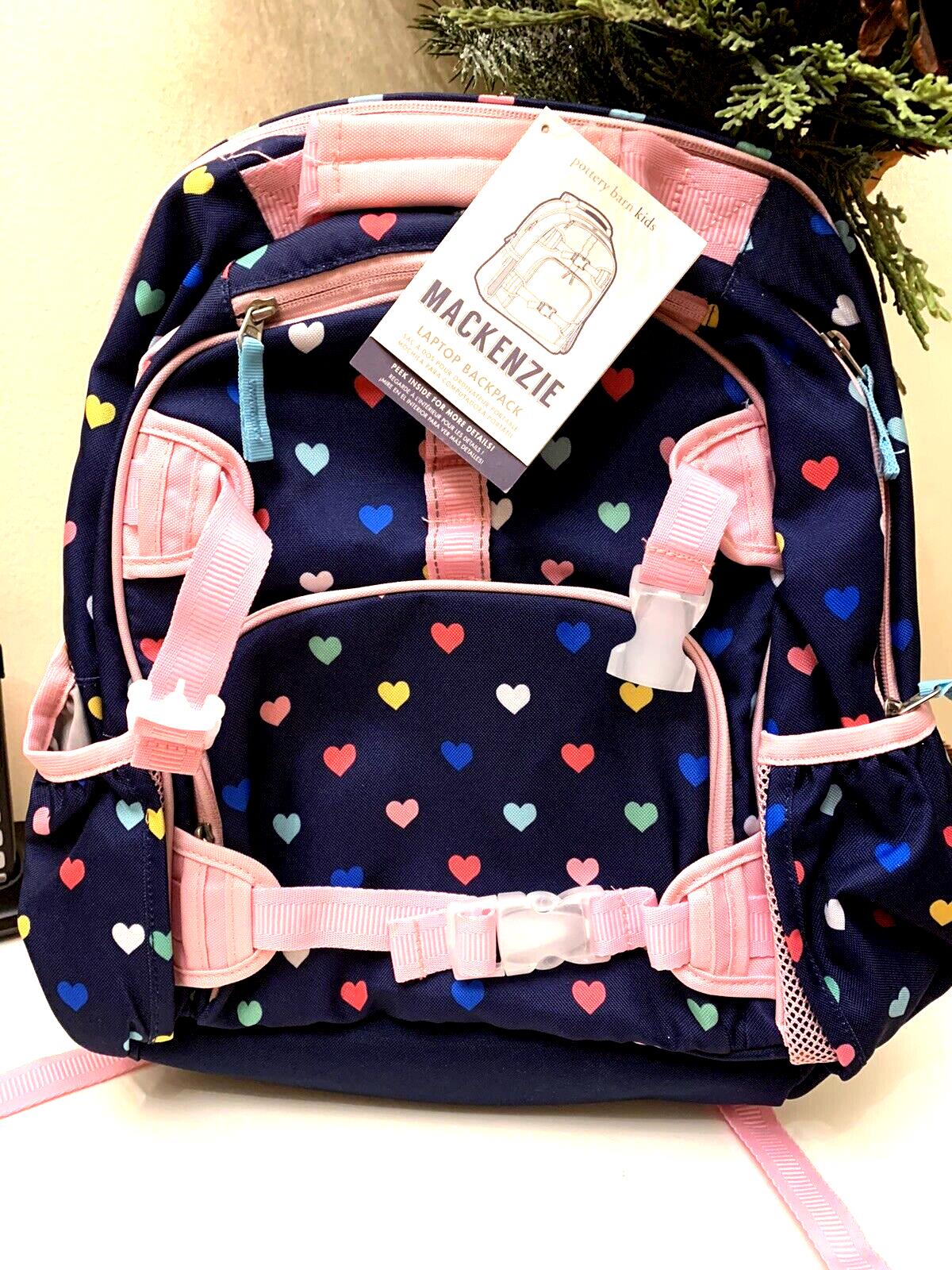 School Pottery barn Disney LARGE BACKPACK LUNCH WATER Heart travel girl bag ?? .