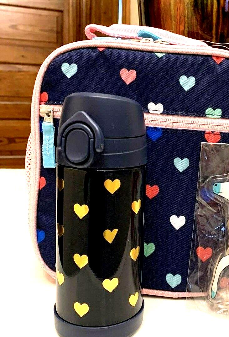 School Pottery barn Disney LARGE BACKPACK LUNCH WATER Heart travel girl bag ?? .