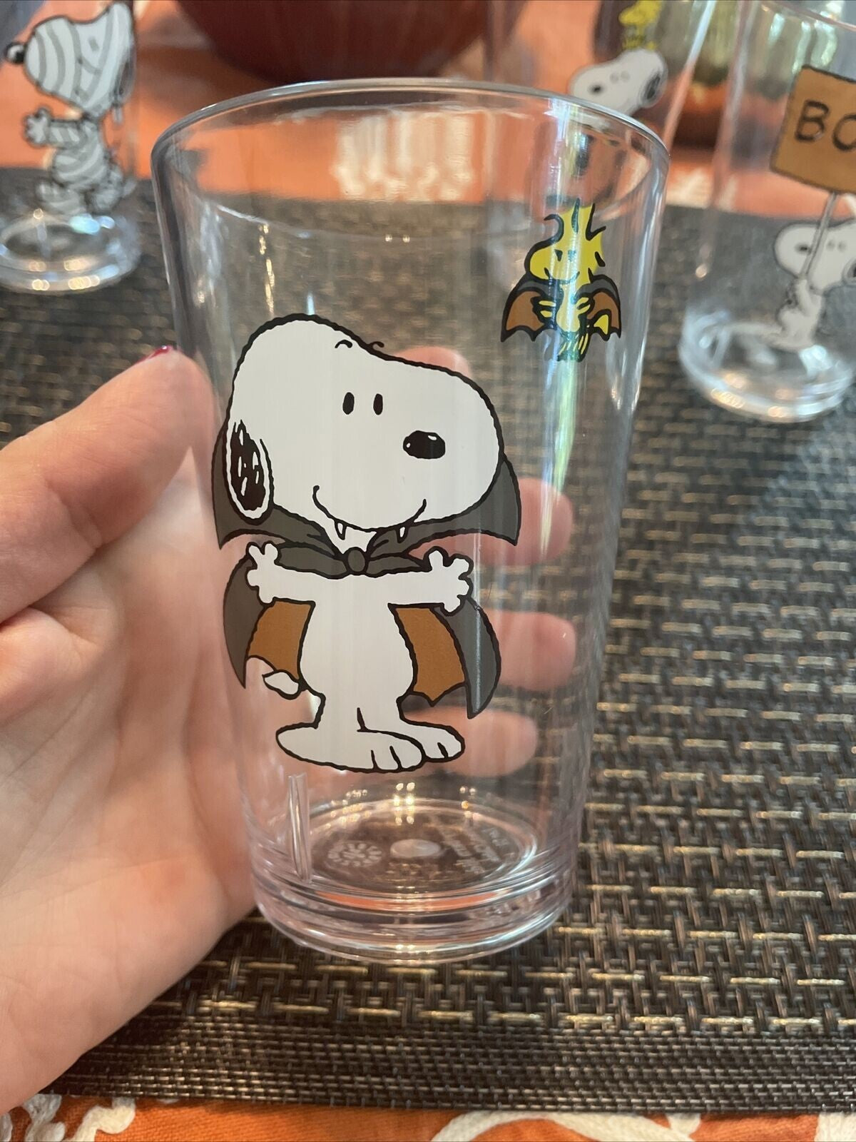 Disney Snoopy Pottery Barn CUP Peanuts Halloween holiday gift party school SET 4