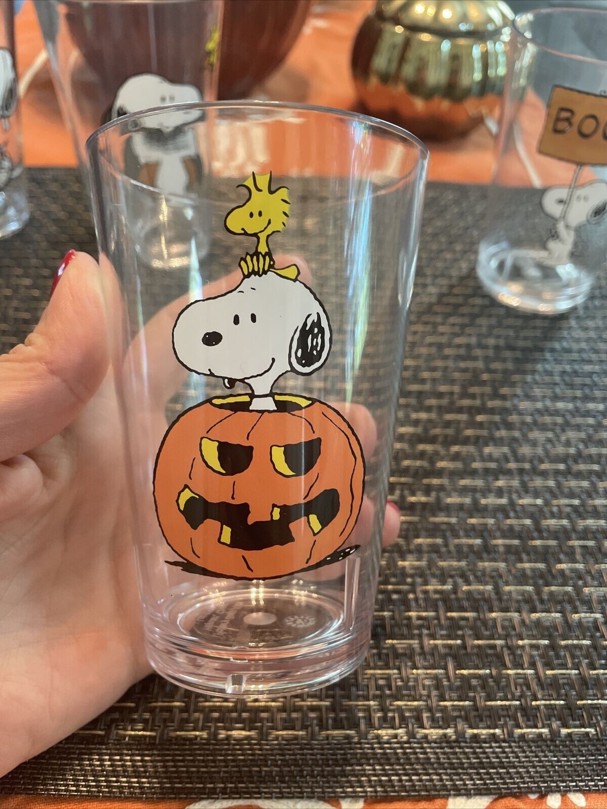 Disney Snoopy Pottery Barn CUP Peanuts Halloween holiday gift party school SET 4