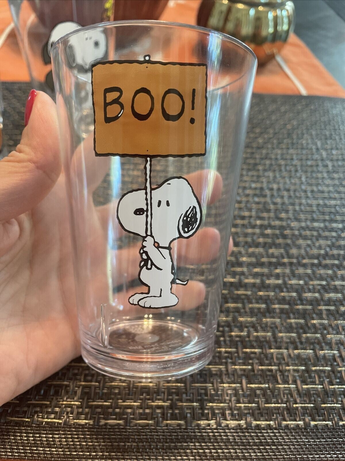 Disney Snoopy Pottery Barn CUP Peanuts Halloween holiday gift party school SET 4