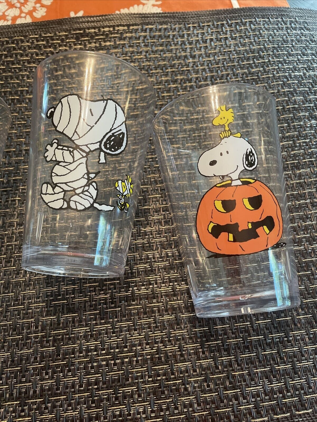 Disney Snoopy Pottery Barn CUP Peanuts Halloween holiday gift party school SET 4