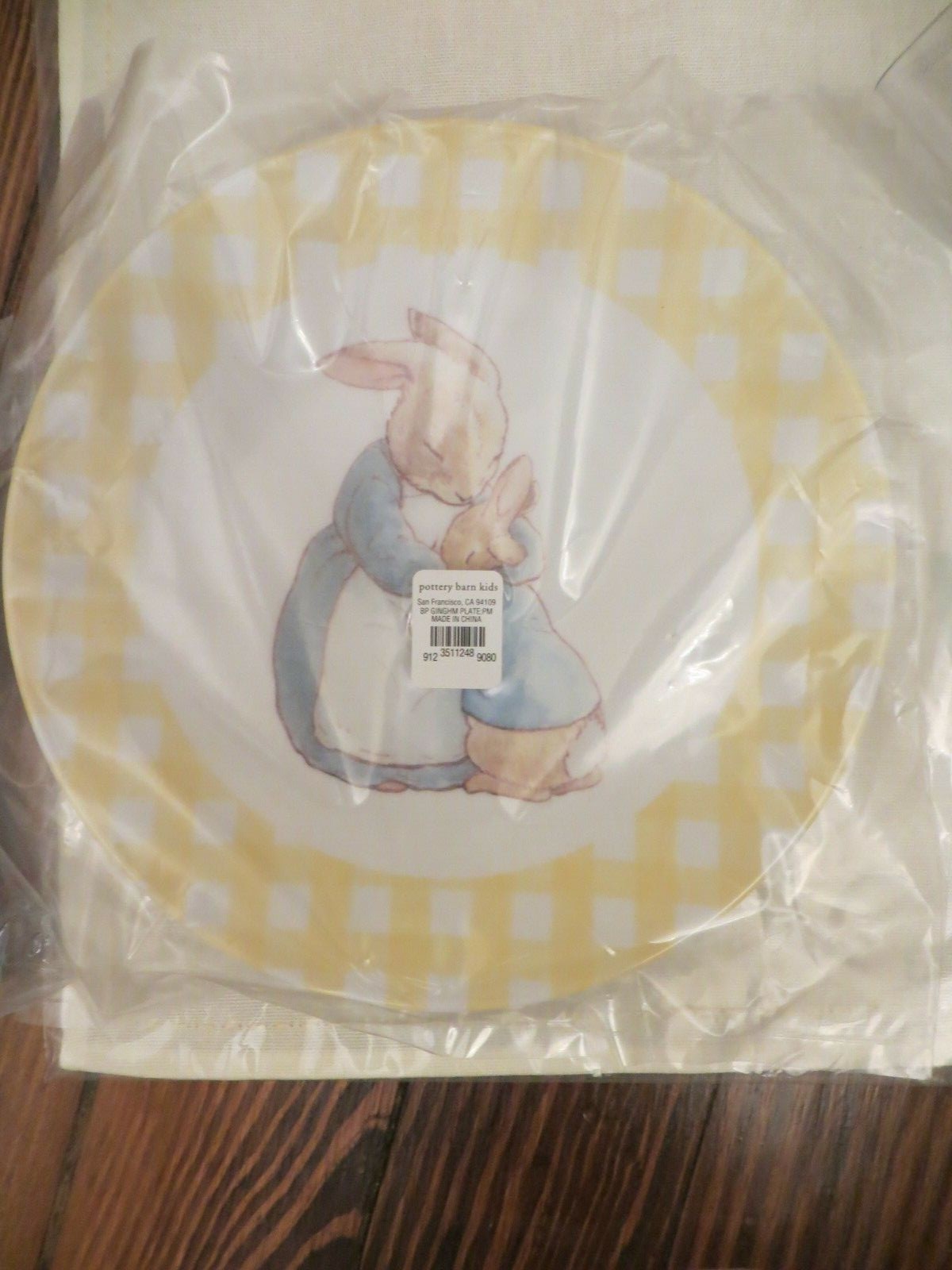 Pottery Barn Disney Plate cup napkin Easter holiday party Bunny Peter rabbit !