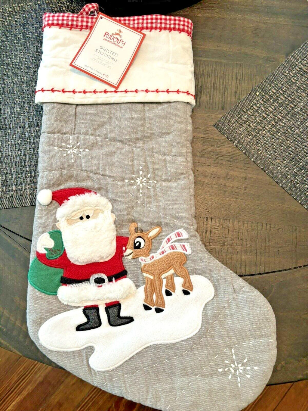 Disney Pottery Barn Holiday Christmas stocking Santa Rudolph Seuss tree Party ]